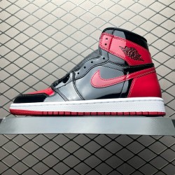 (Free Shipping)Air Jordan 1 High OG 'Bred Patent' 555088-063