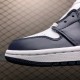 (Free Shipping)Jordan 1 Mid White Metallic Gold Obsidian (GS) 554725-174