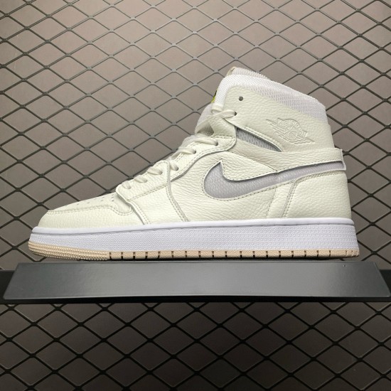 (Free Shipping)Jordan 1 High Zoom Air CMFT Pearl White (W) CT0979-107