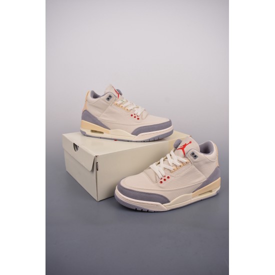 (Free Shipping)Jordan 3 Retro Muslin DH7139-100