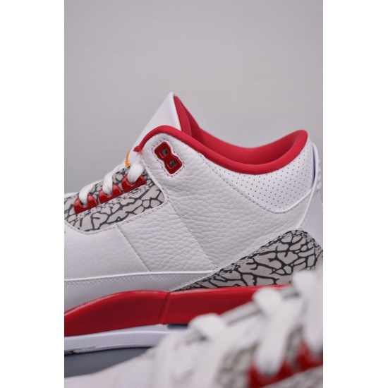 (Free Shipping)Jordan 3 Retro Cardinal Red CT8532-126