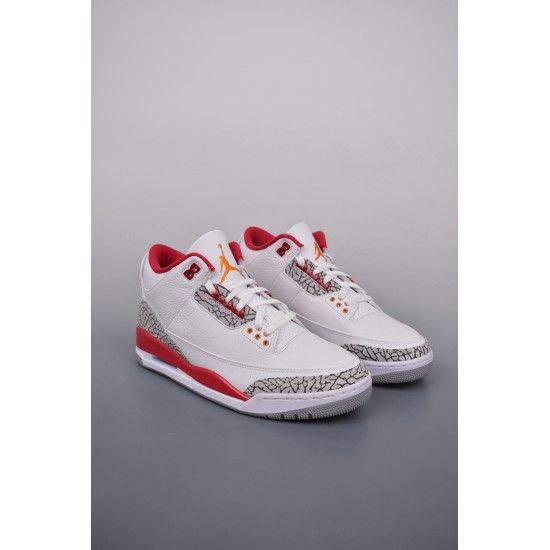 (Free Shipping)Jordan 3 Retro Cardinal Red CT8532-126