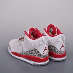 (Free Shipping)Jordan 3 Retro Cardinal Red CT8532-126