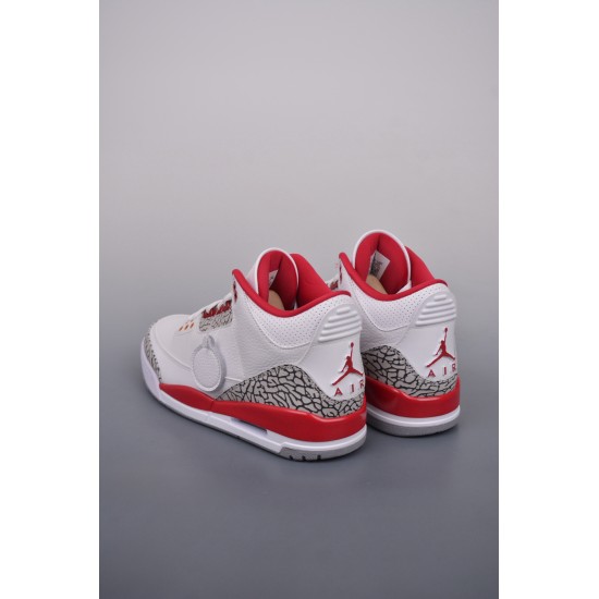 (Free Shipping)Jordan 3 Retro Cardinal Red CT8532-126